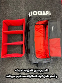 کیف تفکیکی و تقسیم بندی شده دارای بند نگهدارده کمربند بدنسازی و مت یوگابهترین کیفیت / ارسال فوری