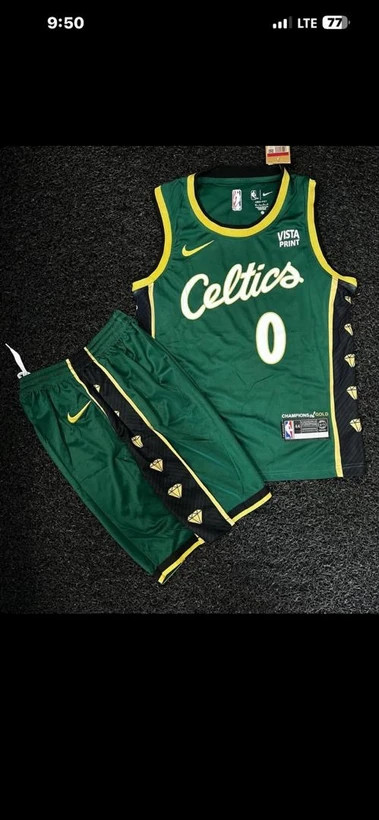 ست لباس بسکتبال بوستون سلتیکس Celtics سبز | رکابی و شورت