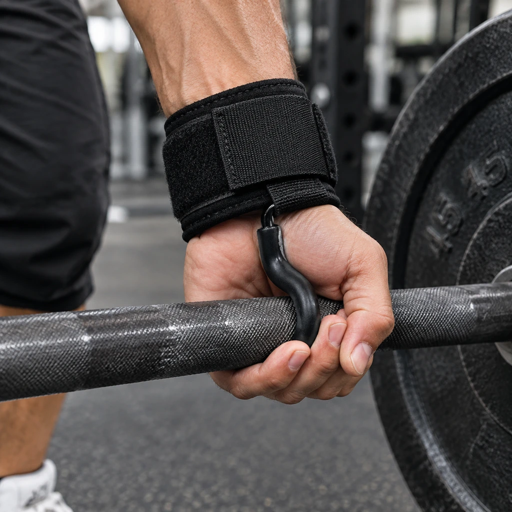 بند لیفت قلاب‌دار حرفه‌ای (Lifting Hook) | افزایش قدرت در حرکات کششی و ددلیفت